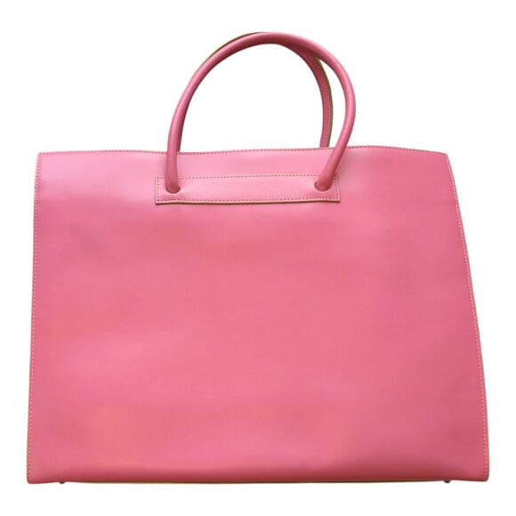 Lodis Briefcase Tote Crossbody Pink Leather Large Organizer Careerwear Travel